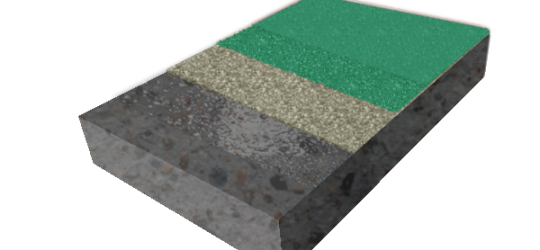 Тонкослойное покрытие с кварцевым песком